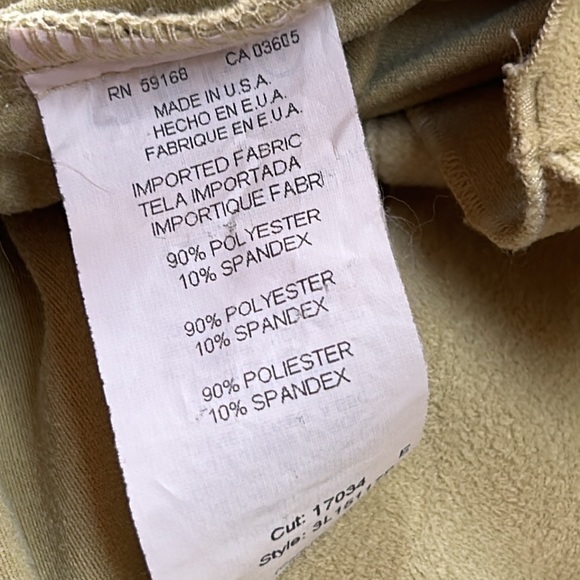 Karen Kane Lifestyle Petites chartreuse green faux wrap top. Size Large. - Picture 9 of 10